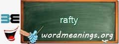 WordMeaning blackboard for rafty